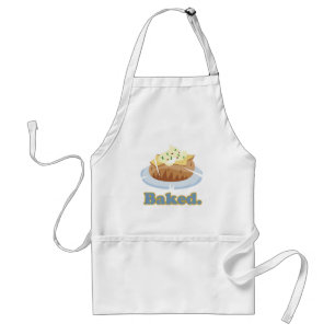 BAKED-text bakad potatis Förkläde
