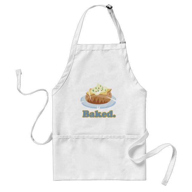 BAKED-text bakad potatis Förkläde (Framsidan)