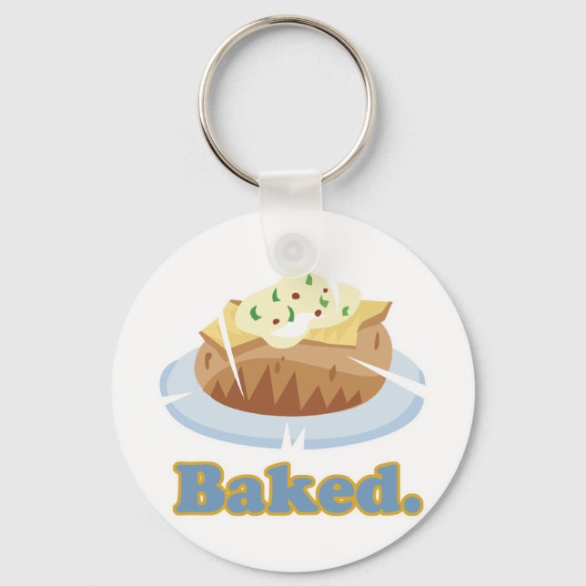 BAKED-text bakad potatis Nyckelring (Framsida)