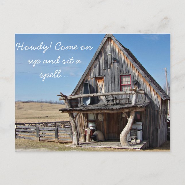 Baker Bäck Seed Store och Pioneer Village Postcar Vykort (Framsida)