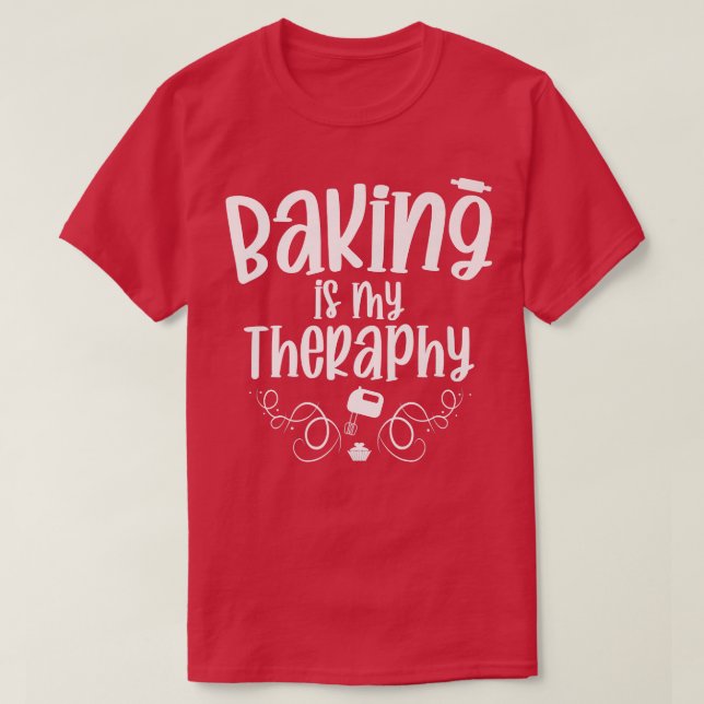 Baker & Bake Fläkt of Baking Supplies & Baking She T Shirt (Design framsida)