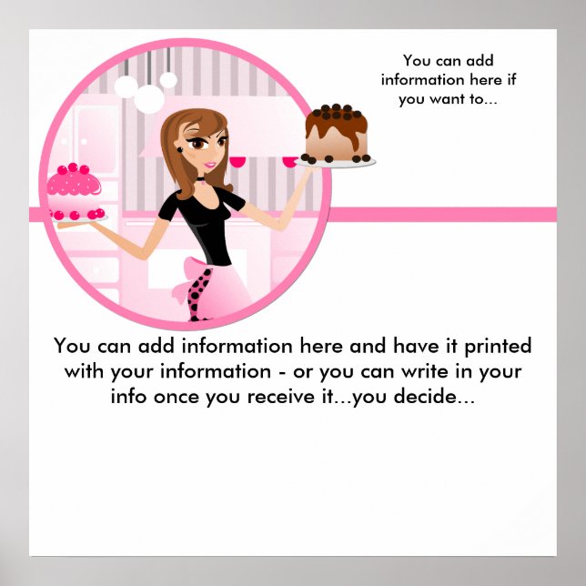 Baker/bakeri/bakverk Chef Poster design 2 (Framsidan)