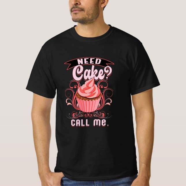 Baker Bakery Baking Bake Cake Bread Gift Idea T Shirt (Framsida)
