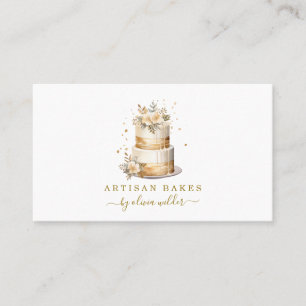 Baker Bakery Pastry Chef Cake Visitkort