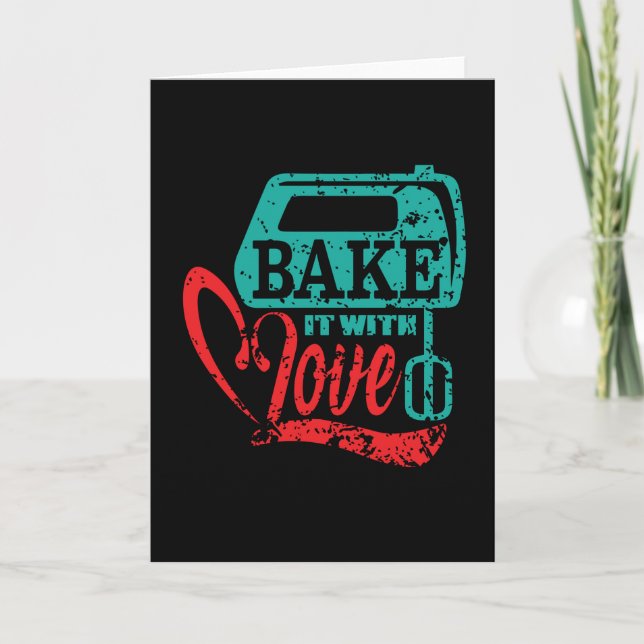 Baker Baking Bakery Pastry Kort (Framsida)