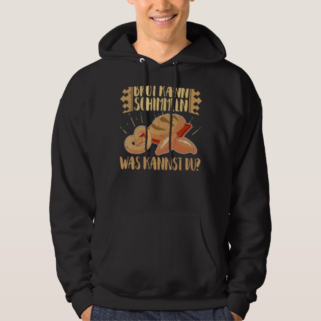 Baker Baking Sourdough Buns Baking Profession 12 Hoodie (Framsida)