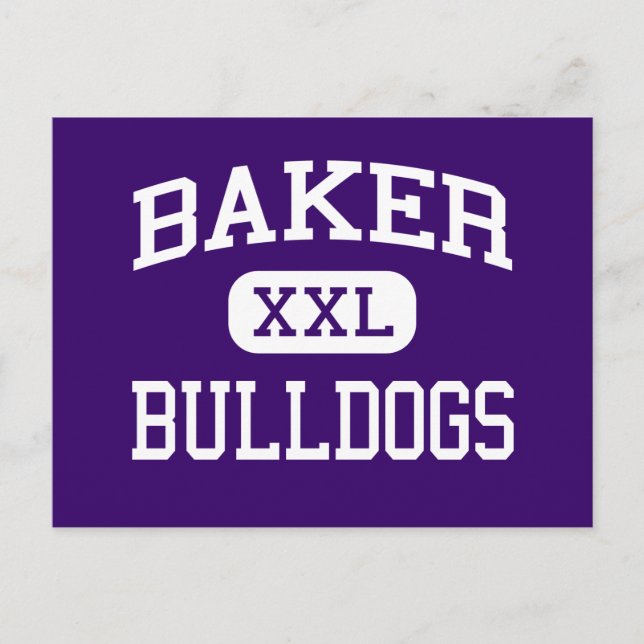 Baker - Bulldog - Senior - Baker City Oregon Vykort (Framsida)