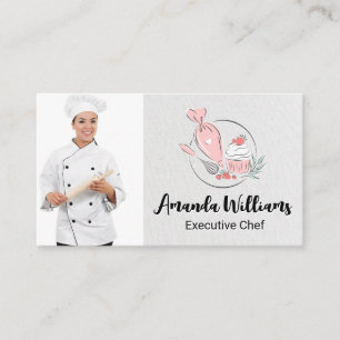 Baker Chef Logotyp för odling Visitkort