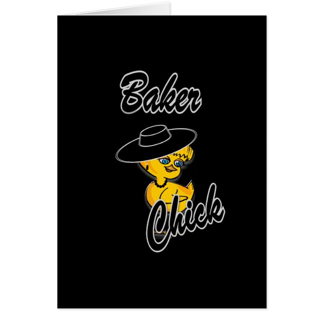 Baker-Chick nr 4 Hälsningskort (Framsidan)