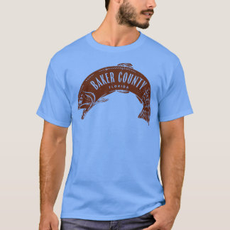 Baker County Florida Fish Brown T Shirt