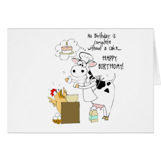 Baker Cow Hälsningskort