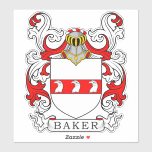 Baker Family Crest Klistermärken