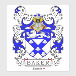 Baker Family Crest Klistermärken