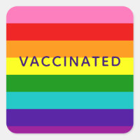 Baker Gay pride Flagga Rainbow Rand Vaccinerad