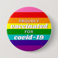 Baker Gay pride Flagga Rainbow Rand Vaccinerad