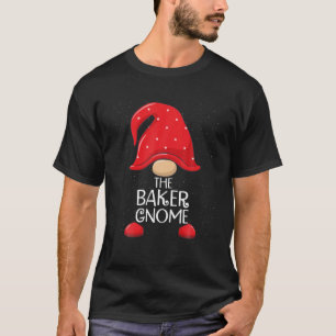Baker Gnome Matching Family Group jul Party T Shirt