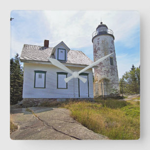 Baker Island fyr, Maine Fyrkantig Klocka