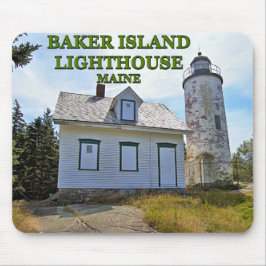 Baker Island fyr, Maine Mousepad Musmatta