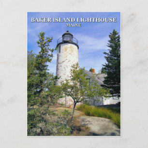 Baker Island Lighthouse, Maine vykort