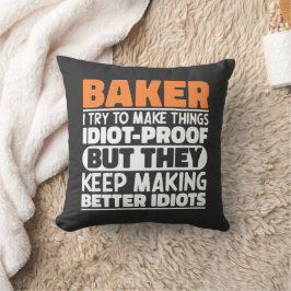 Baker jag försöker göra Sak Roliga meningar Coola Kudde