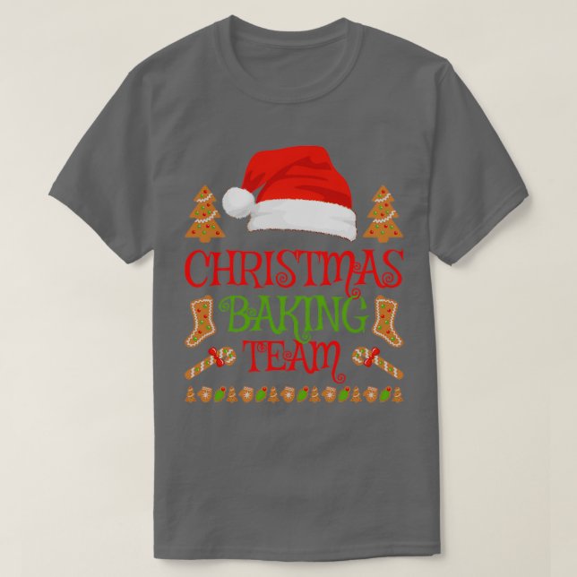 Baker Julafton Gift-julklappen Cookie Baker T Shirt (Design framsida)