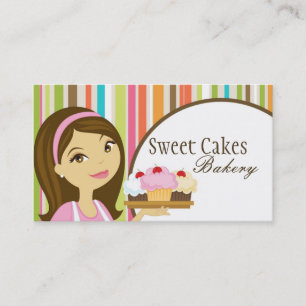 Baker Kopp Cakes Bakery Sweet Treats, Affärskort Visitkort