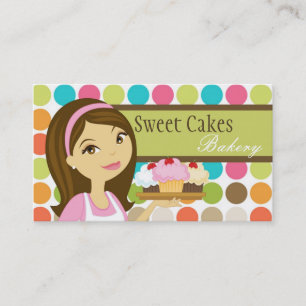 Baker Kopp Cakes Bakery Sweet Treats, Affärskort Visitkort