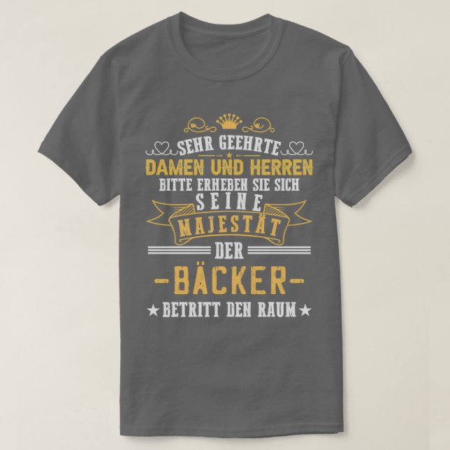Baker Master Baker Say Confecer T Shirt (Design framsida)