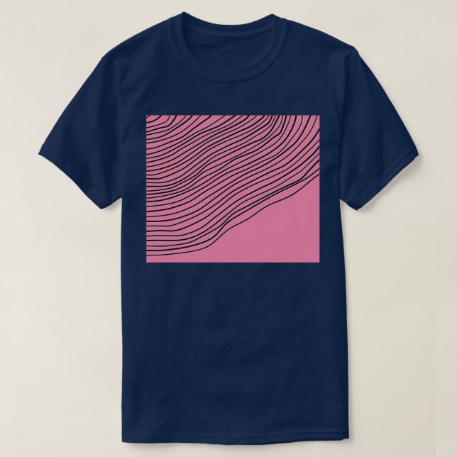 Baker Miller Rosa Abstrakt Rand Edition T Shirt (Design framsida)
