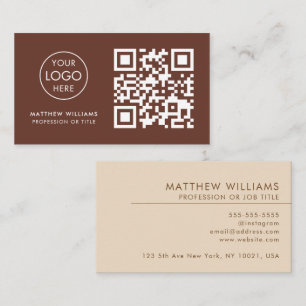 Baker-Professionell QR-Logotyp, modern Visitkort