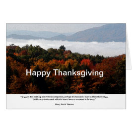 Baker River Valley Clouds - Thoreau Different Drum Hälsningskort