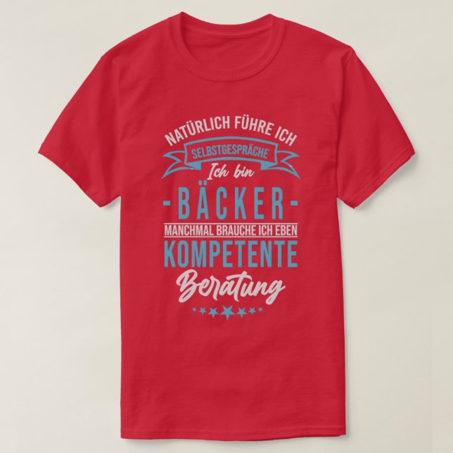 Baker Say Funny Profession Master Baker T Shirt (Design framsida)