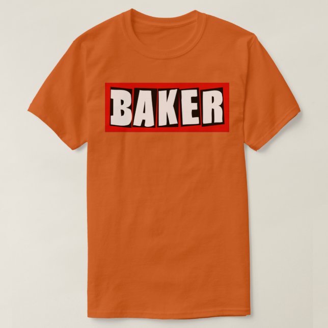 Baker Skateboard T Shirt (Design framsida)