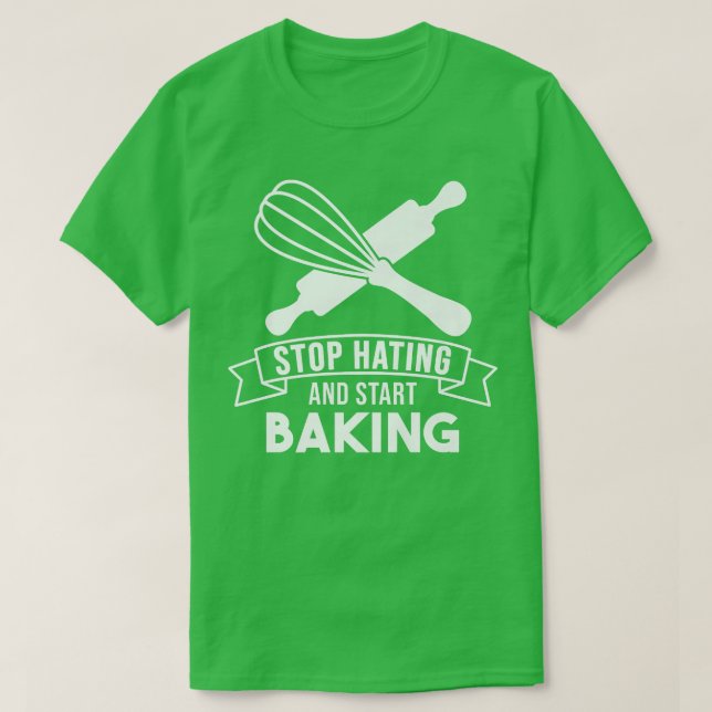 Baker - stoppa upphettning av startbehållare t shirt (Design framsida)