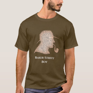Baker Street Boy slogan detektiv Victorian T Shirt