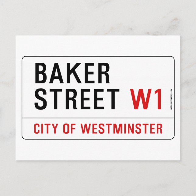 Baker Street Vykort (Framsida)