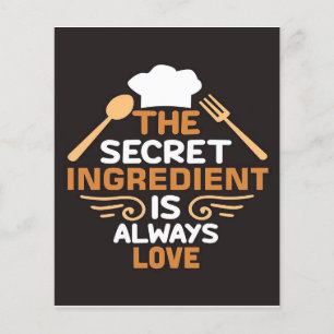 Baker The Secret Ingredient is Always Love Flygblad