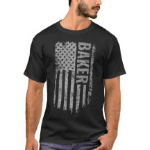 Baker USA Flag Distressed design