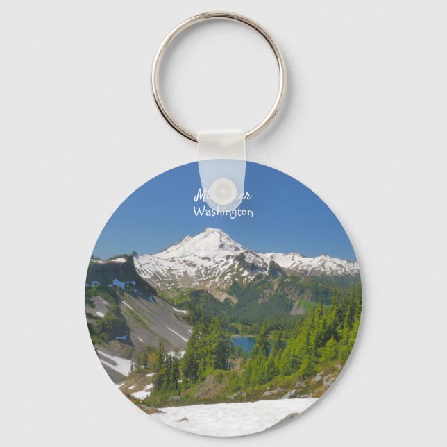 Baker, Washington Ligcape Button Keychain Nyckelring (Framsida)