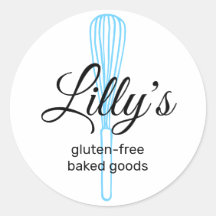 Baker Whisk Bakery Square Affärskort Classic Ro