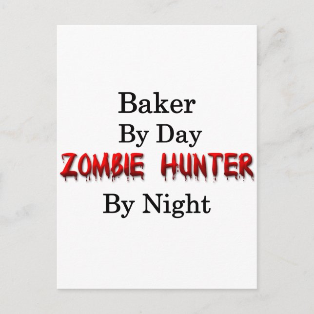 Baker/Zombie Hunter Vykort (Framsida)