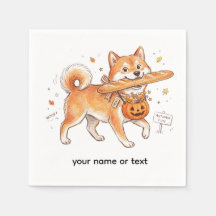 Bakeri Tjuv Shiba Inu - Sött Hund som bär Fransk