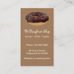 Bakeriet av ringnöt och Bagel Visitkort