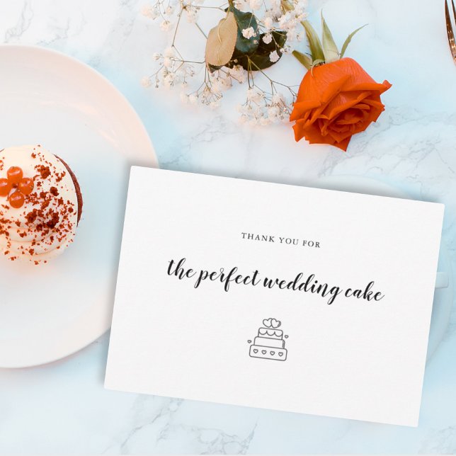 Bakeriet för bröllop Cake Designer Baker Tack Kort (Skapare uppladdad)