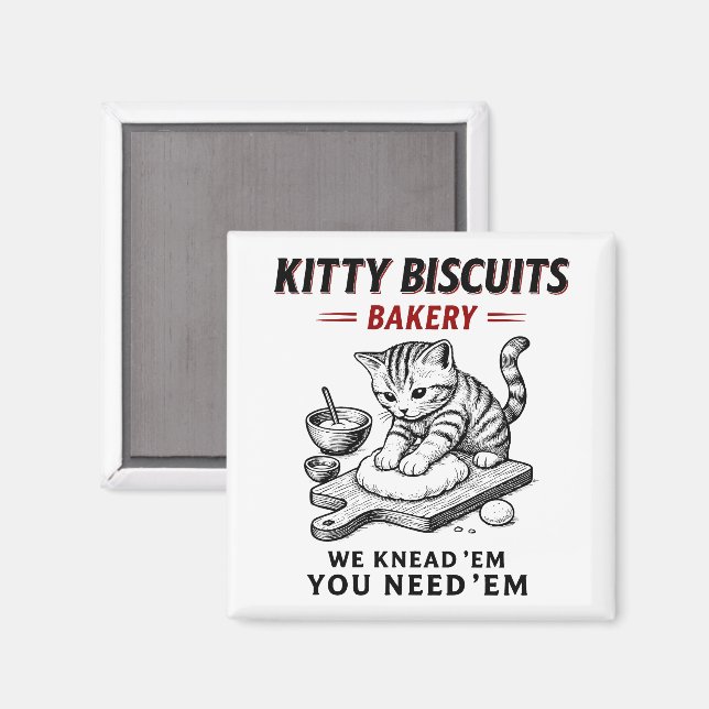 Bakeriet i kattunge-Biscuits Magnet (Front/Back)
