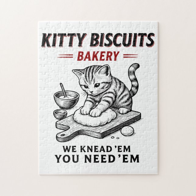 Bakeriet i kattunge-Biscuits Pussel (Vertikal)
