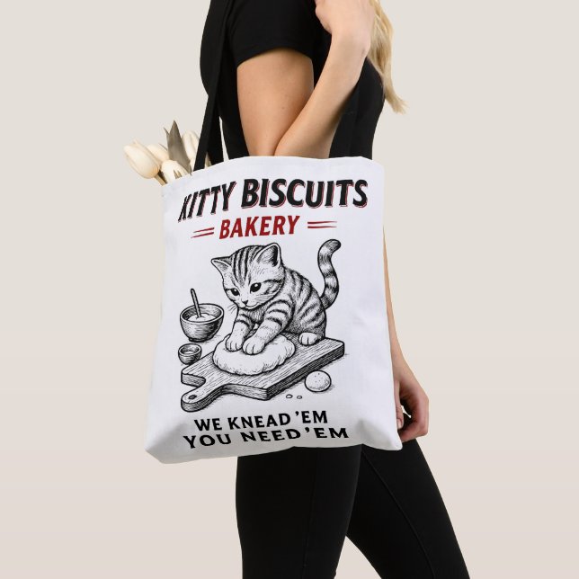 Bakeriet i kattunge-Biscuits Tygkasse (Närbild)