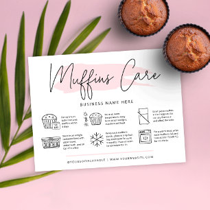 Bakerihandbok för handbok för muffins tack kort