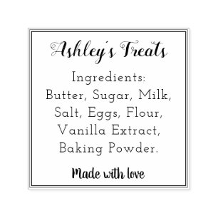 Bakeriingredienser Hemmade bakade varor Självfärgande Stämpel