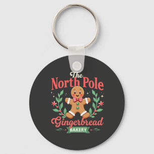 Bakerijulen i norra Pole Gingerbröd Nyckelring
